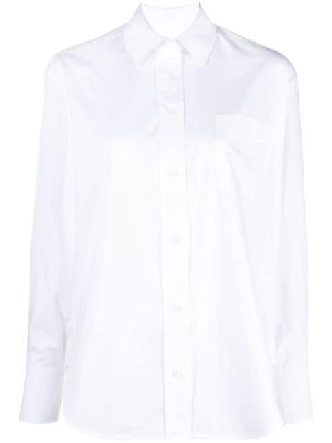 logo-embroidered organic cotton shirt by VICTORIA BECKHAM