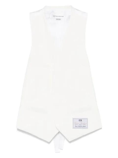 logo-patch waistcoat by VICTORIA BECKHAM