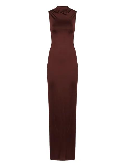 mock-neck open-back maxi dress by VICTORIA BECKHAM