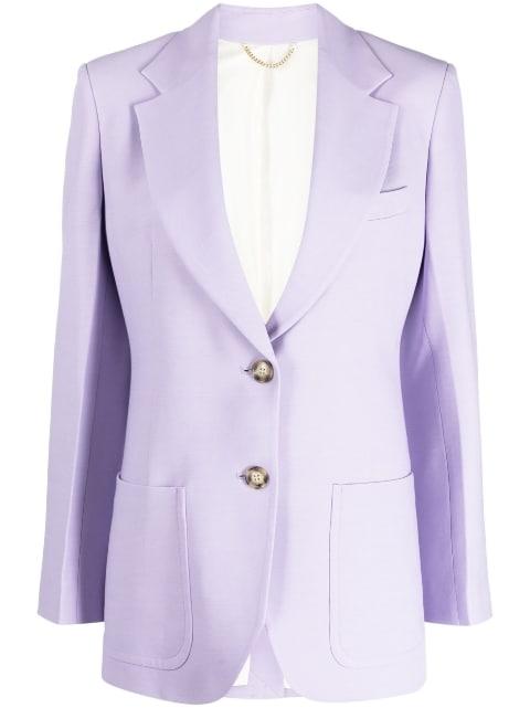 notched-lapels single-breasted blazer by VICTORIA BECKHAM