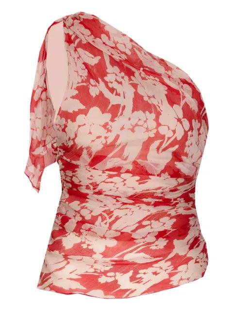 one-shoulder draped blouse by VICTORIA BECKHAM