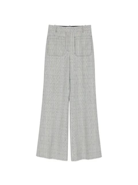patch-pocket checked trousers by VICTORIA BECKHAM