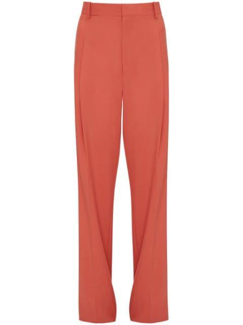 pleat-detail wide-leg trousers by VICTORIA BECKHAM