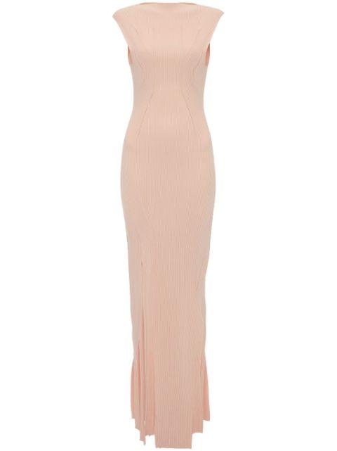 pleat-detailing sleeveless maxi dress by VICTORIA BECKHAM