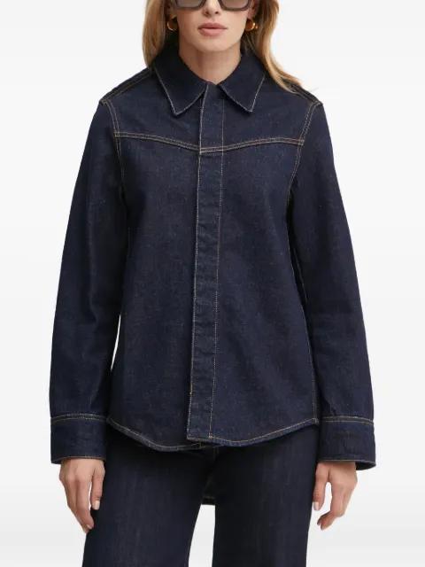 point-collar long-sleeve shirt by VICTORIA BECKHAM