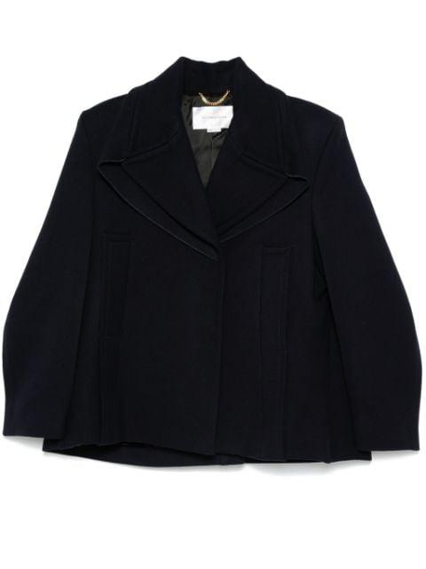 pointed-shoulder peacoat by VICTORIA BECKHAM