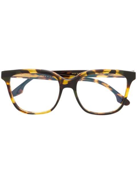 rectangular tortoiseshell glasses by VICTORIA BECKHAM
