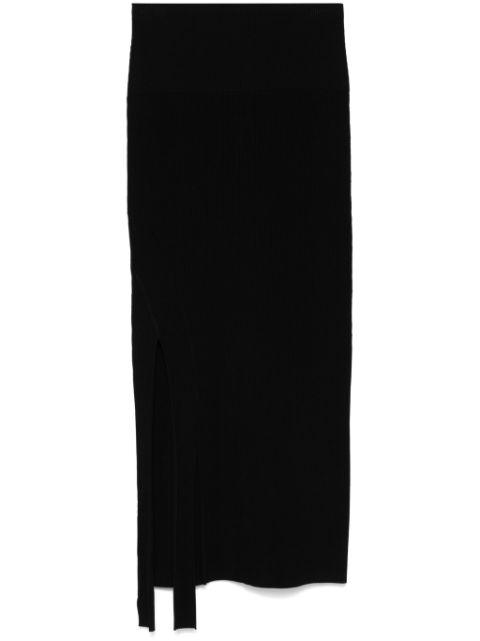 ribbed midi skirt by VICTORIA BECKHAM