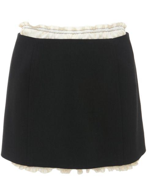 ruched-detail mini skirt by VICTORIA BECKHAM