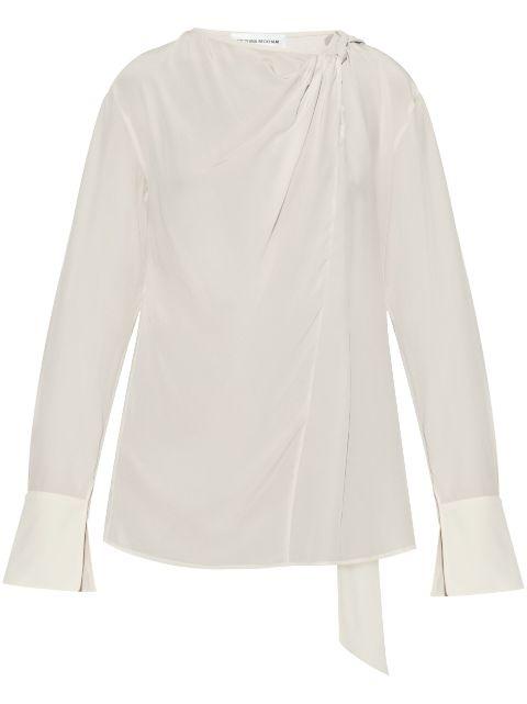 ruched-detailing blouse by VICTORIA BECKHAM