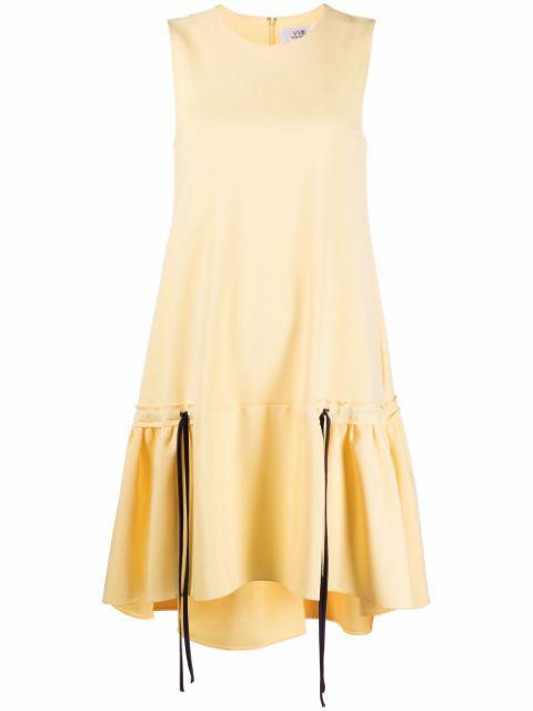 ruffle-hem poplin dress by VICTORIA BECKHAM
