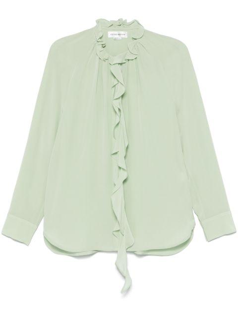 ruffled silk shirt by VICTORIA BECKHAM