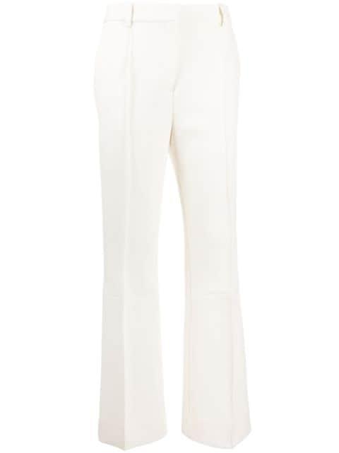 tailored cotton-blend flared trousers by VICTORIA BECKHAM