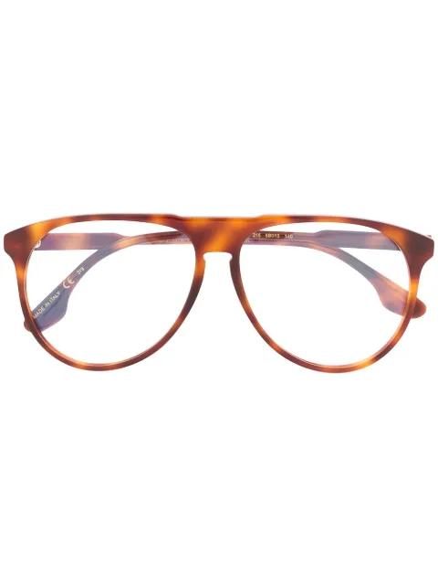 tortoiseshell-effect oversized sunglasses by VICTORIA BECKHAM