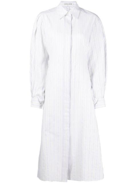 vertical-stripe shirt dress by VICTORIA BECKHAM