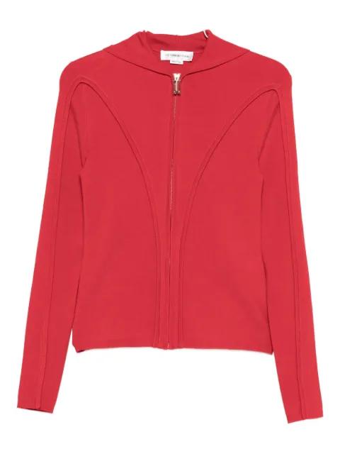 zip-front panelled cardigan by VICTORIA BECKHAM