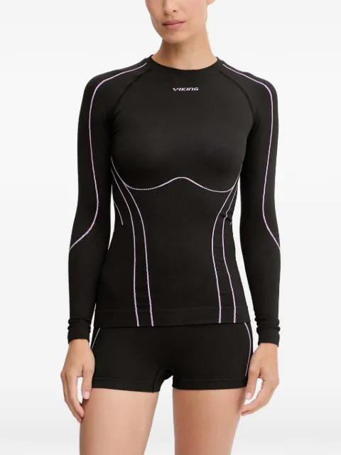 contrast-stitch long-sleeve top by VIKING