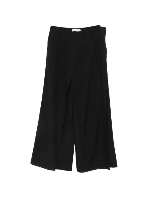 Avana fold-detail trousers by VIKTORIA CHAN
