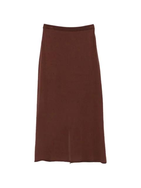 Kalida dot-texture maxi skirt by VIKTORIA CHAN