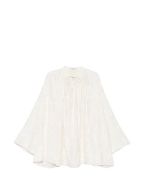 paisley-embroidered blouse by VIKTORIA CHAN