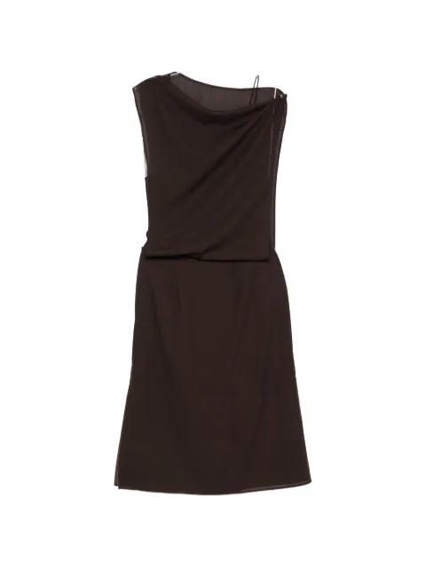 sataya draped shif skirt and top set by VIKTORIA CHAN