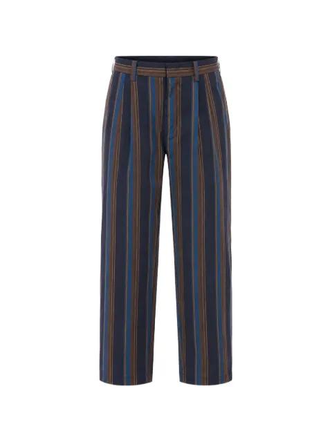 Bayadere-pattern pleated trousers by VIKTOR&ROLF