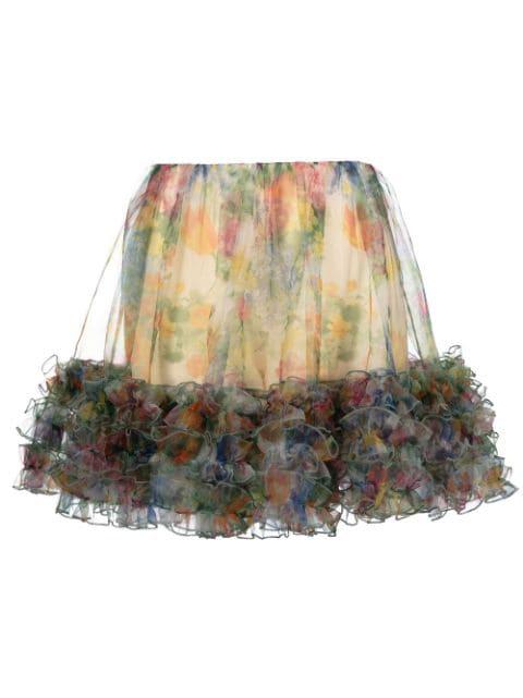 Blooming Summer frill mini skirt by VIKTOR&ROLF