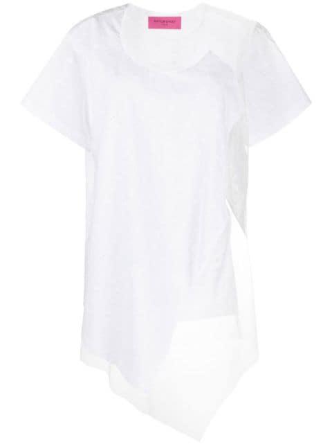 Floating Time mesh-panel T-shirt by VIKTOR&ROLF