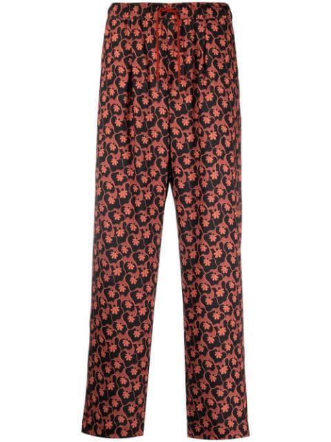 all-over floral-print trousers by VIKTOR&ROLF