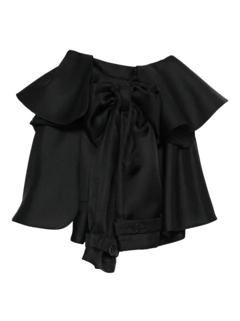 bow drape mini skirt by VIKTOR&ROLF