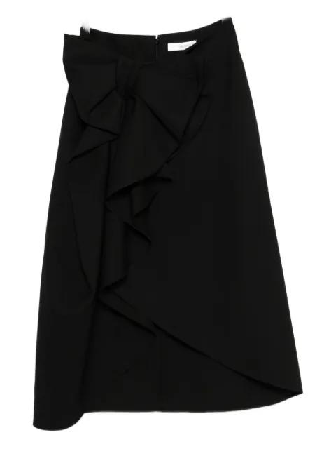 bow ruffled pencil skirt by VIKTOR&ROLF