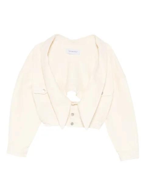 button denim jacket by VIKTOR&ROLF