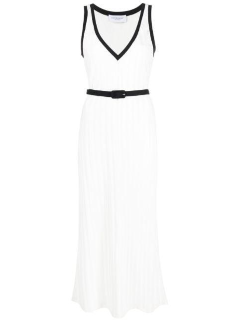 contrasting-trim ribbed-knit dress by VIKTOR&ROLF