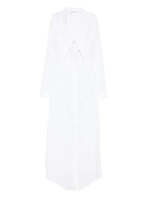 dragged neckline shirt dress by VIKTOR&ROLF