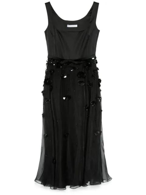 embroidered A-line maxi dress by VIKTOR&ROLF