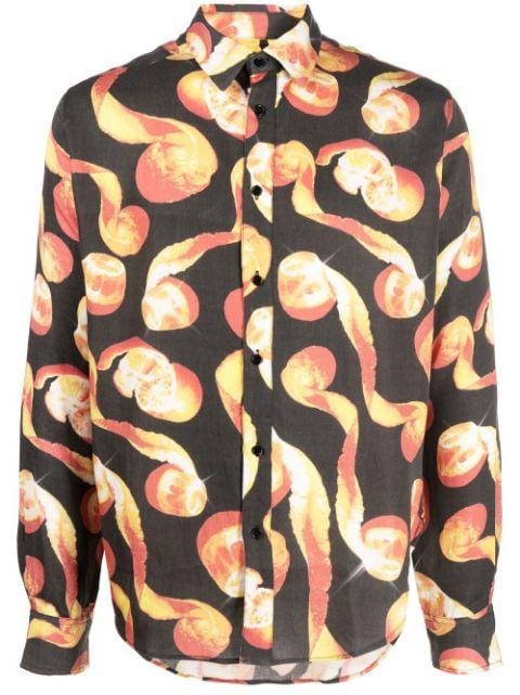 graphic print long sleeve shirt by VIKTOR&ROLF