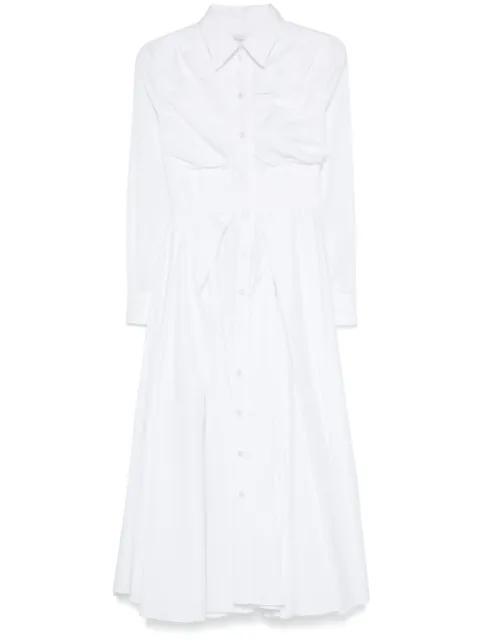 pleated midi shirt dress by VIKTOR&ROLF