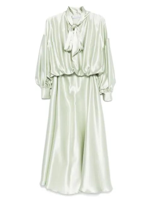 pussy-bow maxi dress by VIKTOR&ROLF