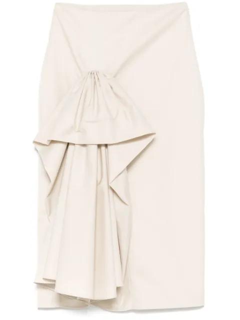 ruffle-detail midi skirt by VIKTOR&ROLF