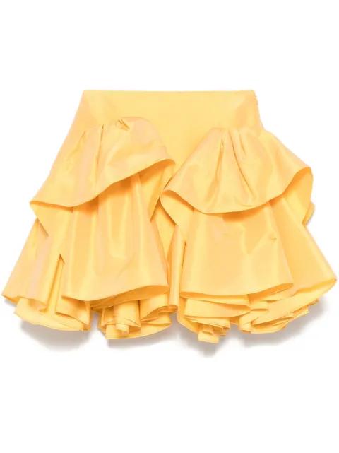 ruffle-detail midi skirt by VIKTOR&ROLF