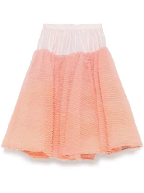 ruffled midi skirt by VIKTOR&ROLF
