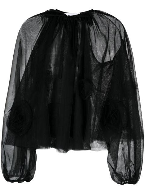 semi-sheer tulle top by VIKTOR&ROLF