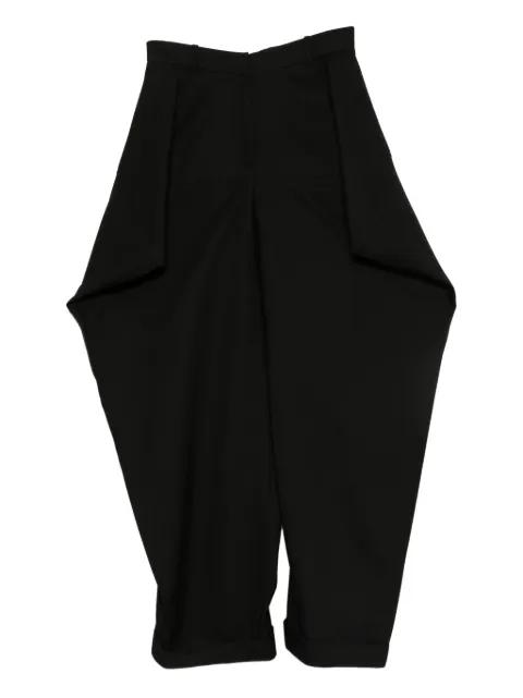 triangle pleated wool trousers by VIKTOR&ROLF