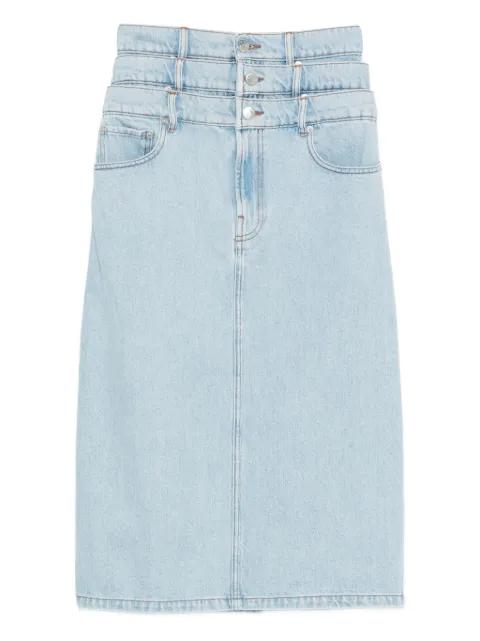 triple layer denim skirt by VIKTOR&ROLF