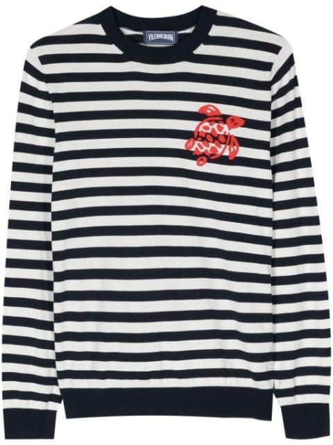 Bengal-stripe fine-knit T-shirt by VILEBREQUIN