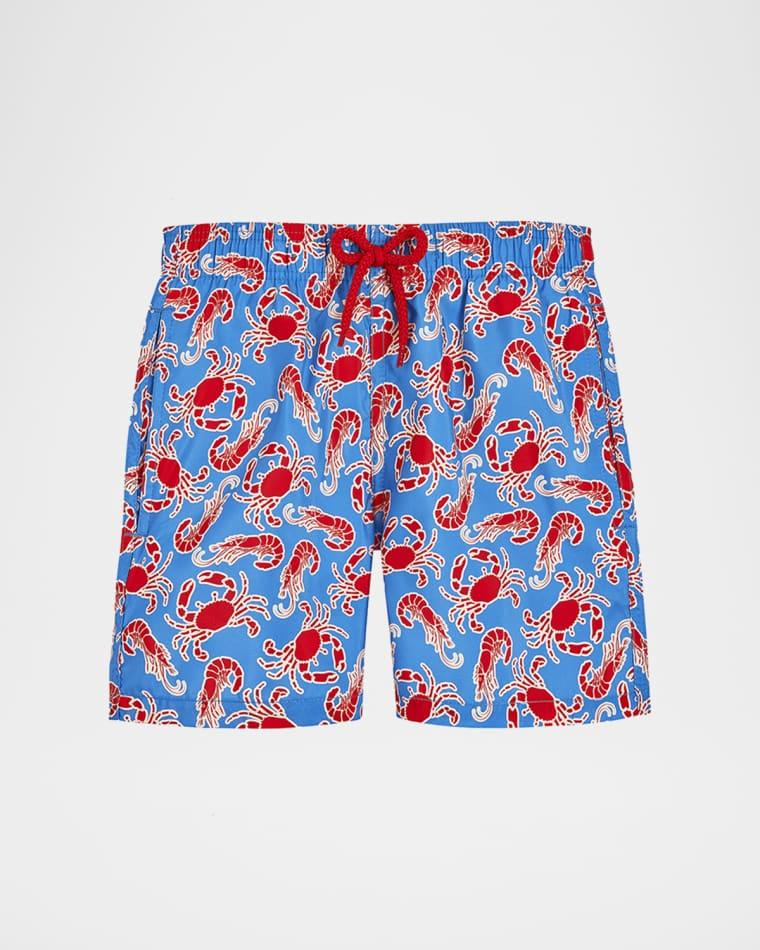 Boy's Graphic Crab & Lobster-Print Shorts, Size 2-14 by VILEBREQUIN