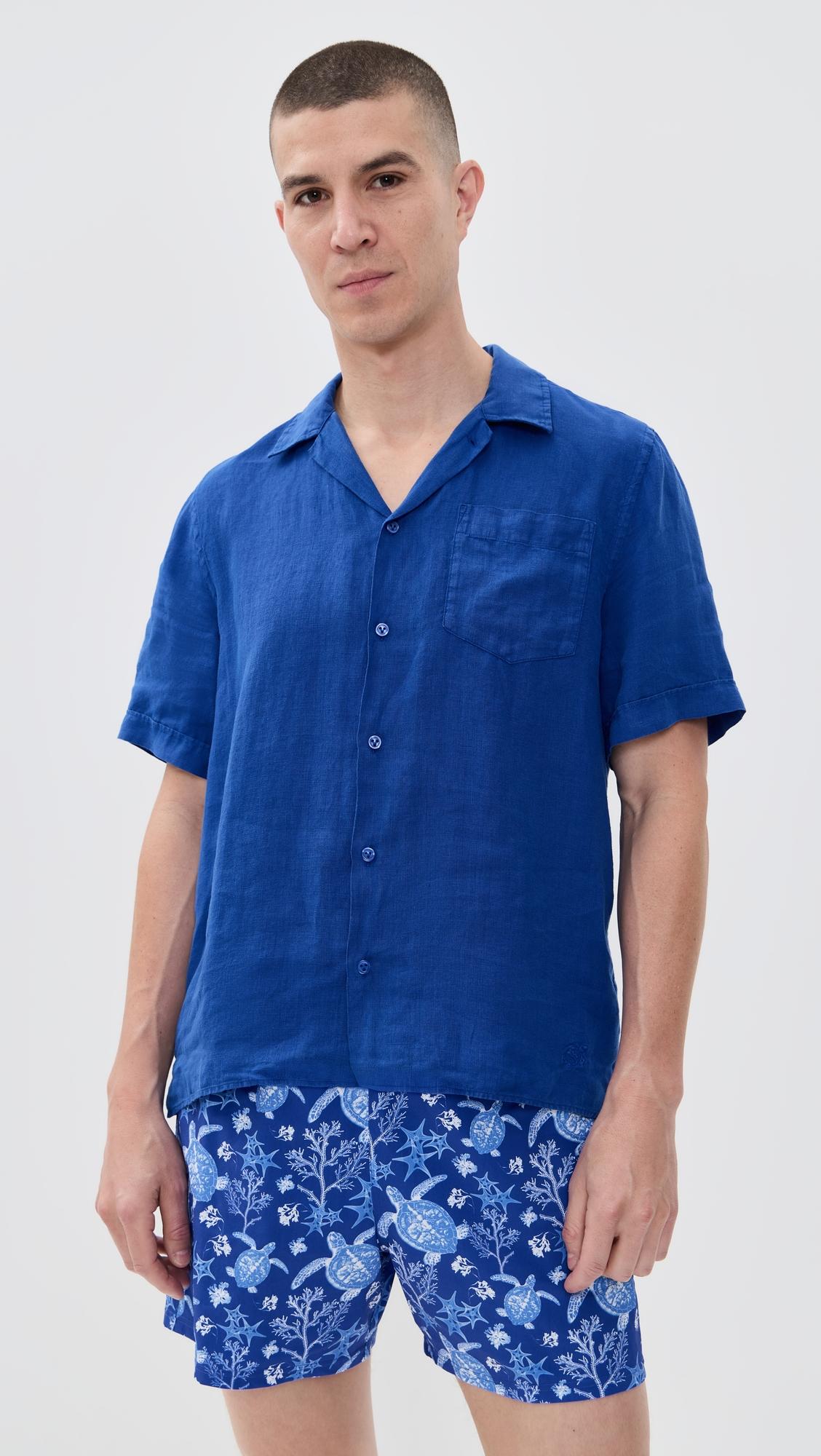 Charli Linen Camp Shirt by VILEBREQUIN