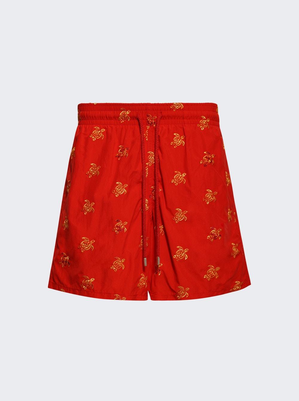 Embroidered Turtle Swim Trunks Coque Licot  | The Webster by VILEBREQUIN