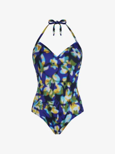 Frangipanier Trouble halterneck swimsuit by VILEBREQUIN