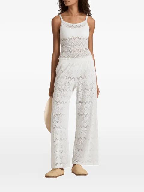 Line chevron-knit wide-leg trousers by VILEBREQUIN